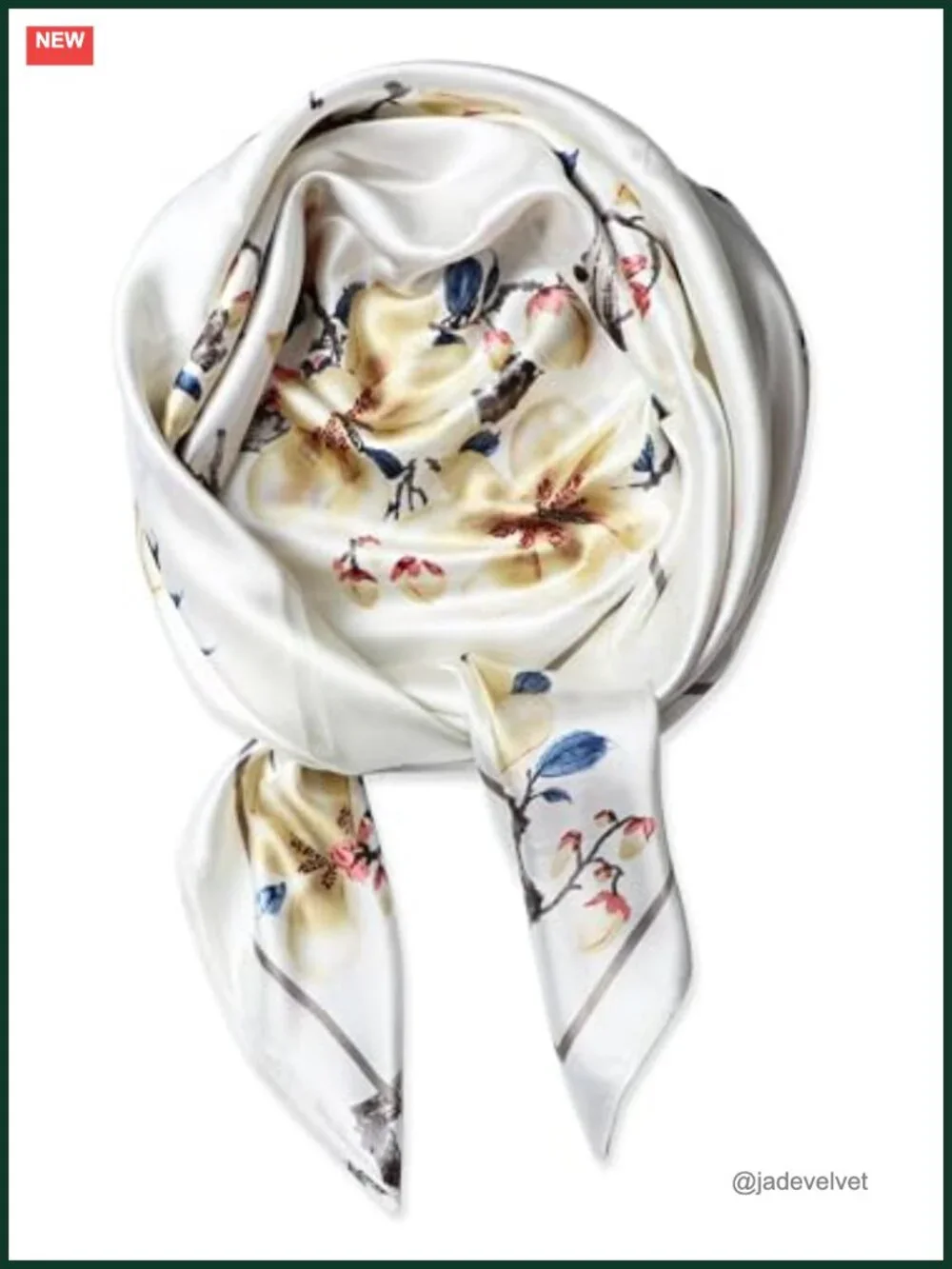 Satin Head Scarf for Women Silk Like Hair Wrap 35x35 Square Bandana